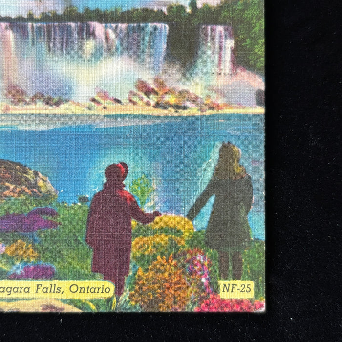 Vintage Postcard 1952 Magic Waterfalls American Falls Niagara Falls Seneca NY