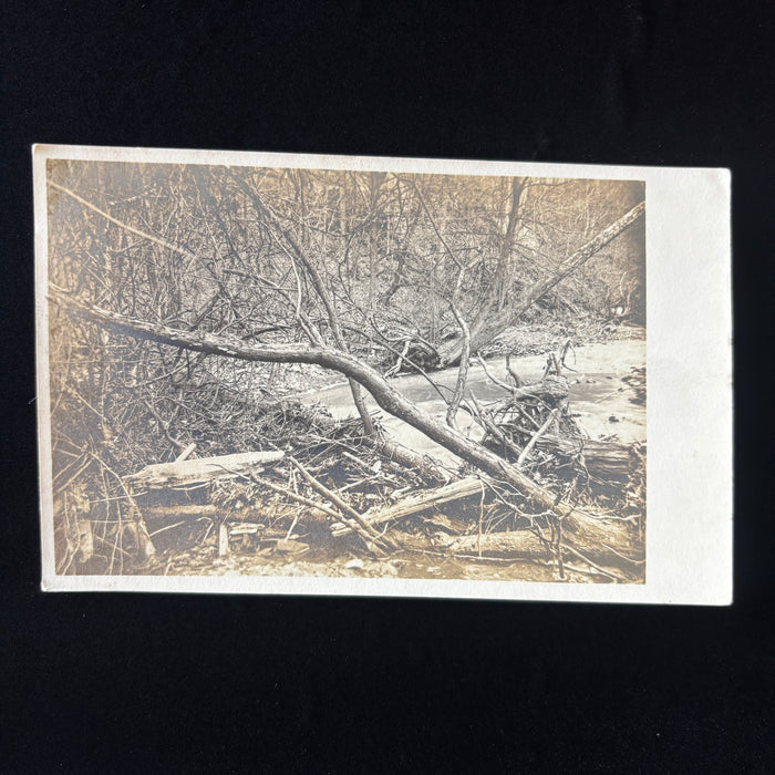 Antique Postcard 1907 RPPC Berlin Heights Ohio Landscape Photo Easter Greeting
