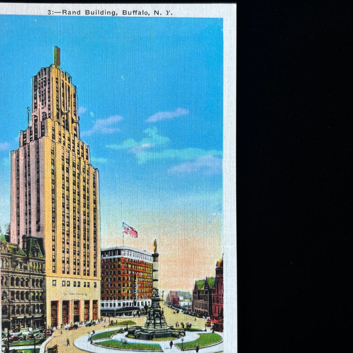 Vintage Postcard Lot Buffalo NY Bison Lafayette Square Rand St Joseph Cathedral