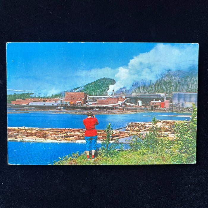 Vintage Postcard 1961 Ketchikan Alaska Pulp Mill Ward Cove Seattle Forestry