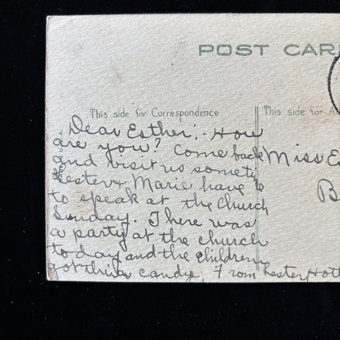 Antique Postcard 1910s Church Candy Kalama Washington Christmas Blackfoot ID