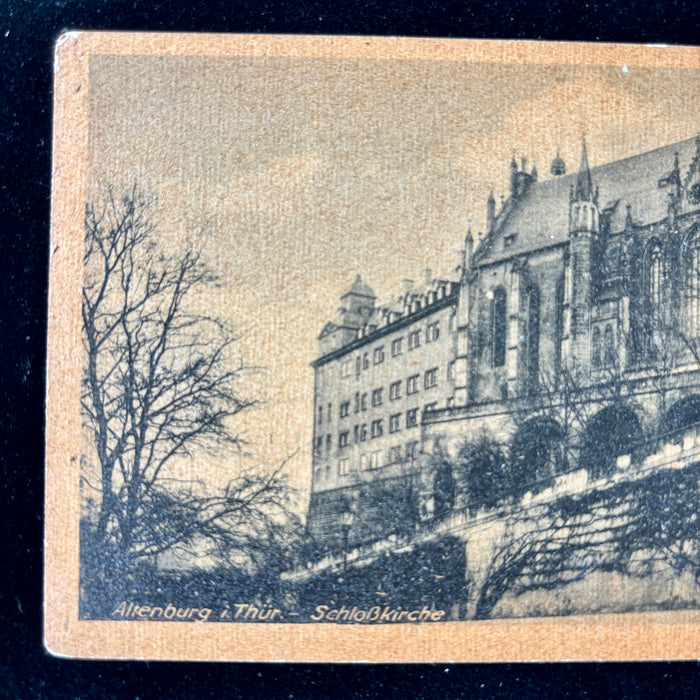 Antique Postcard 1910 Winter Schloss Castle Thuringia Germany