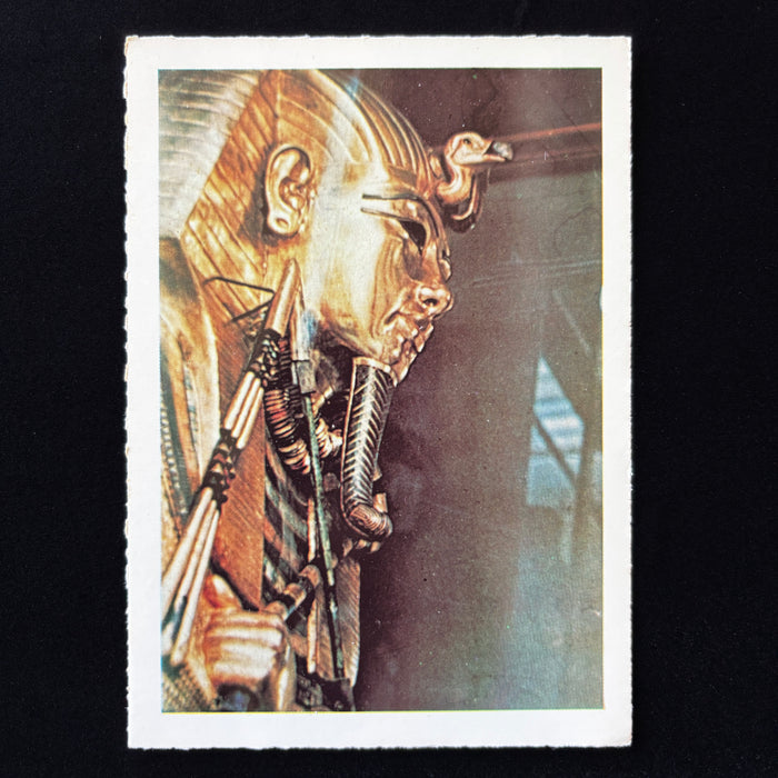 Vintage Postcard King Tut Egypt Gilded Gold Coffin Pharaoh Cairo Museum Art UAR