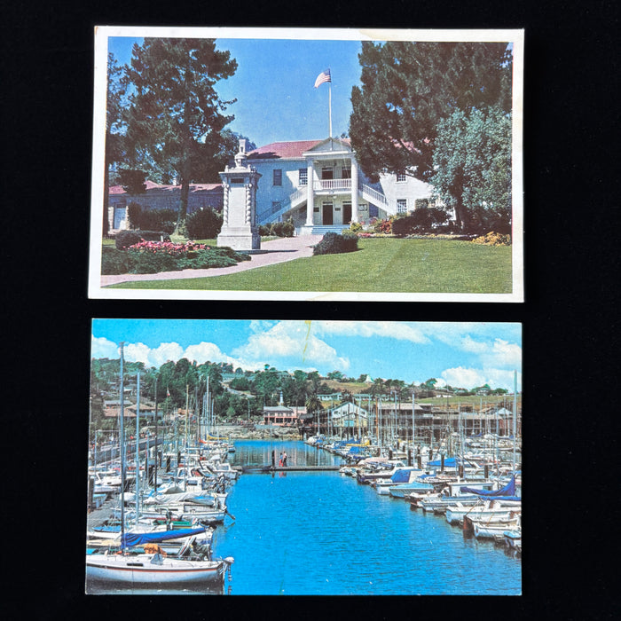 Vintage Postcard Lot Monterey Colton Hall California Coastal Harbor Marina Boats