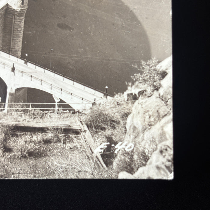 Vintage Postcard RPPC Roosevelt Dam Engineer Industrial History Arizona Desert