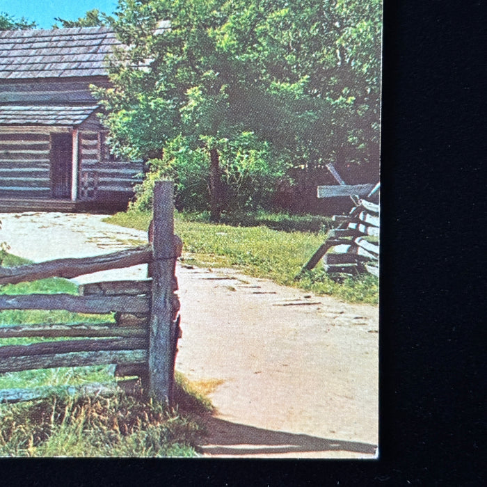 Vintage Postcard Rustic Abraham Lincoln Rutledge Tavern New Salem State Park IL