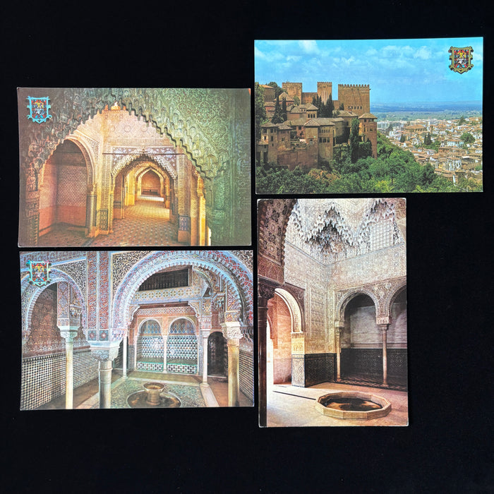 Vintage Postcard Lot Granada Spain Alhambra Moorish Architecture Art Ephemera