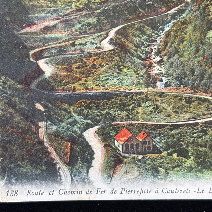 Antique Postcard 1900s Pyrenees Mountain Railway Alpine France Chemin de Fer