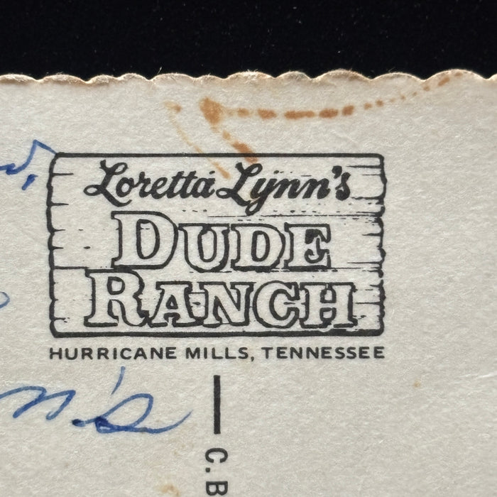 Vintage Postcard Sloppy Loretta Lynn Dude Ranch Hurricane Mills Tennessee Home