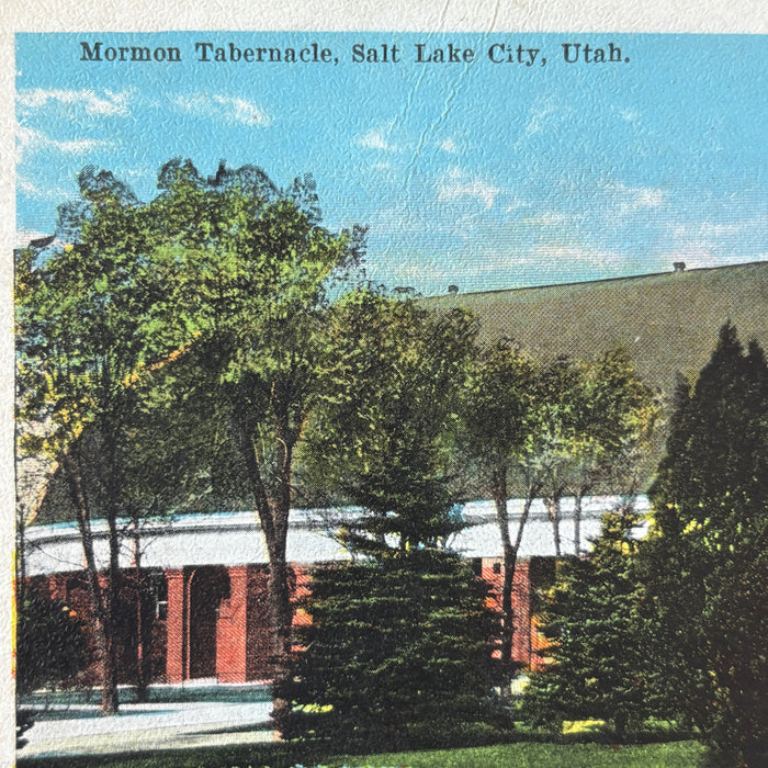 Vintage Postcard Lot Salt Lake City Utah Mormon Tabernacle Sea Gull Train Sunset