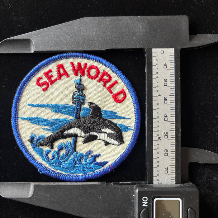 Vintage Patch Sea World Shamu Orca Whale Skytower Souvenir