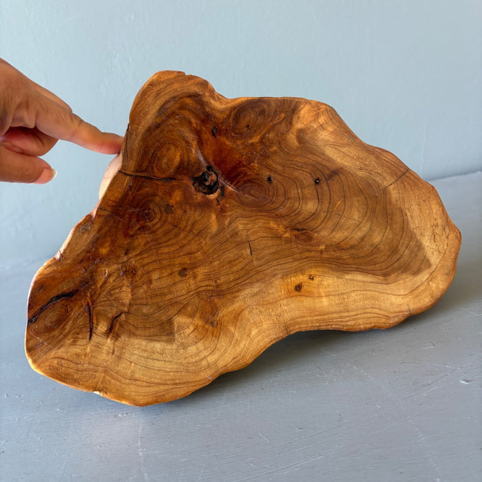 Wood Display Stand Crystal Sphere Rustic Holder