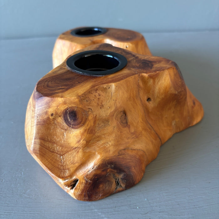 Wood Display Stand Crystal Sphere Rustic Holder