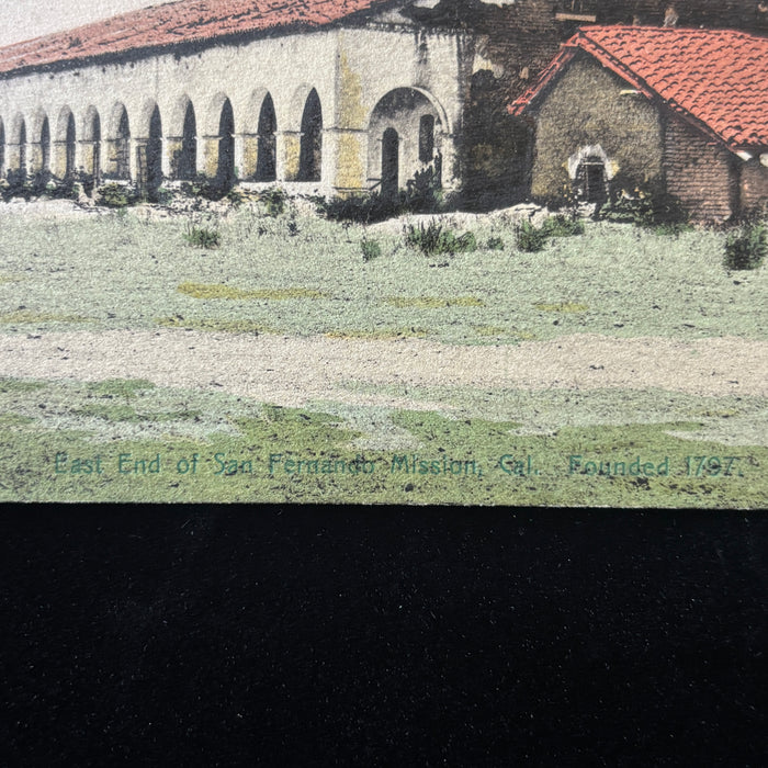 Antique Postcard 1911 Teeth Pull San Fernando Mission L.A. San Pedro RPO Cancel