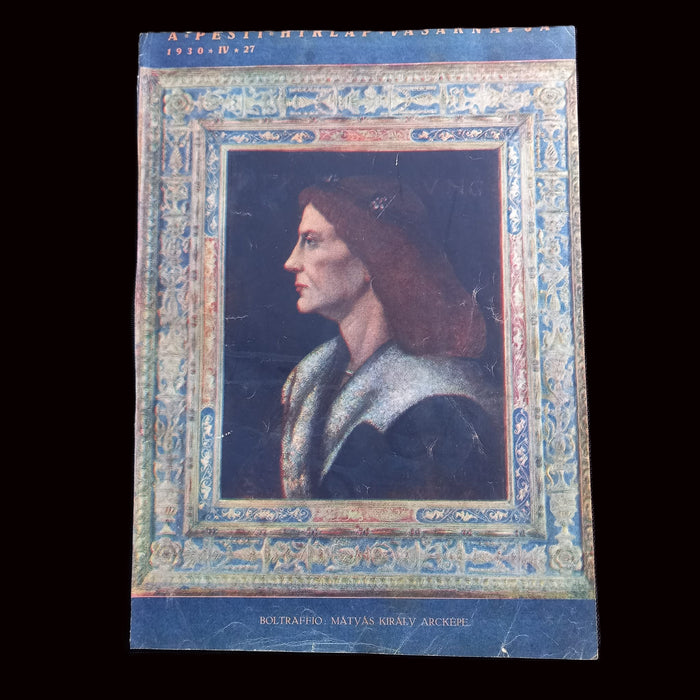 Vintage Ephemera 1930 King Matthias Portrait Giovanni Boltraffio & Princes of India