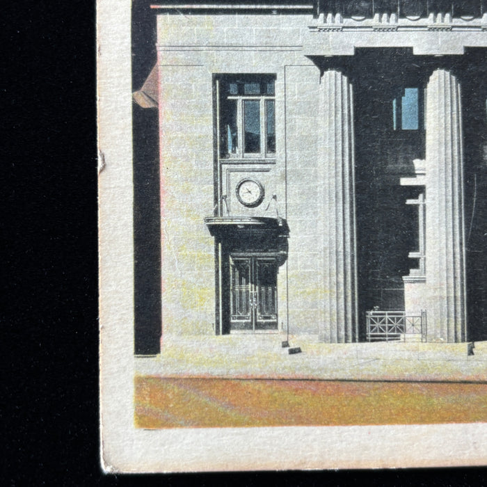 Vintage Postcard 1930s "Strawberry Diet" RPO Stamp Amherst Nova Scotia Post Office