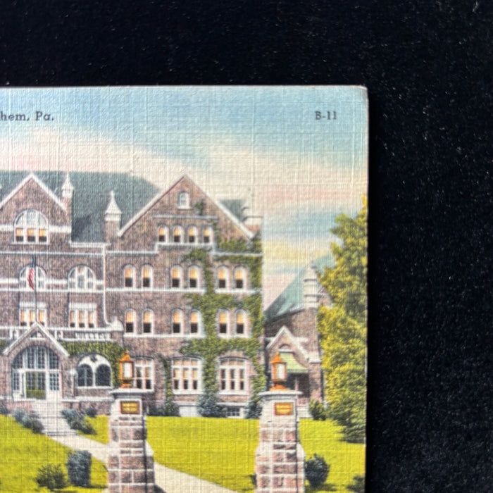 Vintage Postcard 1961 East Coast Travel Journal Moravian College Bethlehem PA