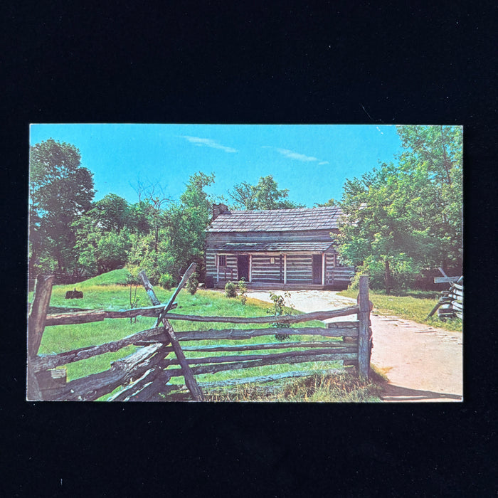 Vintage Postcard Rustic Abraham Lincoln Rutledge Tavern New Salem State Park IL