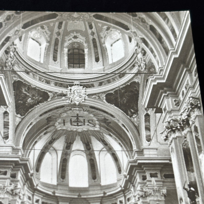 Vintage Postcard RPPC Mannheim Germany Jesuit Church Baroque Architecture Stucco