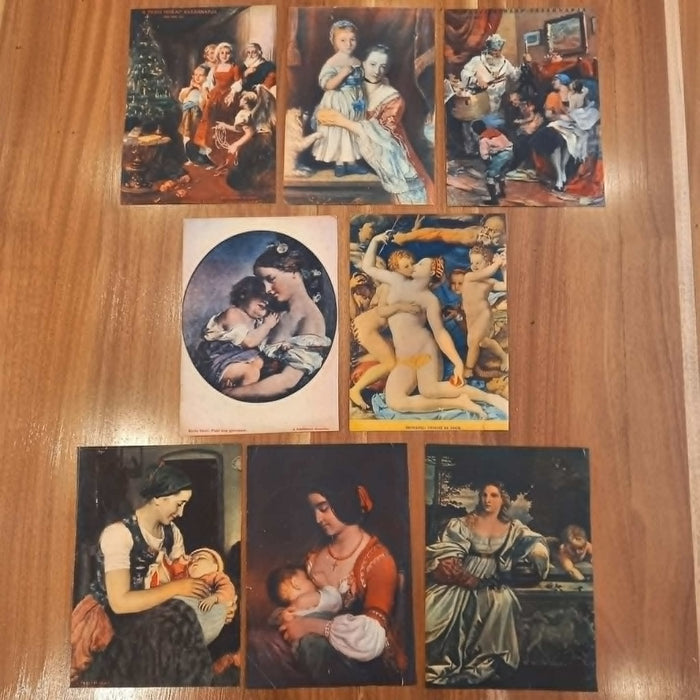 Vintage Art Prints 1930 Classical Family Mother Child Titian Reynolds Bronzino Ephemera