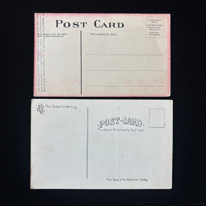 Antique Postcard Lot Josh Billings American Pun Comic Novelty Check Chicago