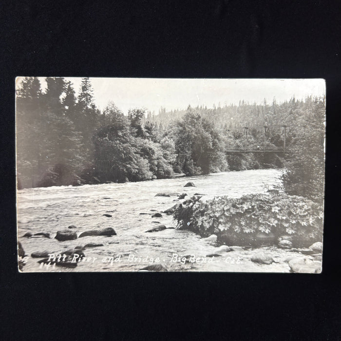 Vintage Postcard Early California Shasta County Bridge Pitt River Views Big Bend