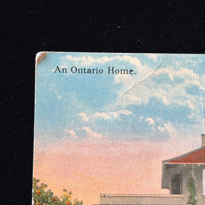 Vintage Postcard 1920s California Dream Ontario Home Orange Inland Empire