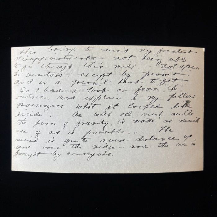 Vintage Postcard RPPC Juneau Alaska Gold Mining Mill History Permit Disappointed