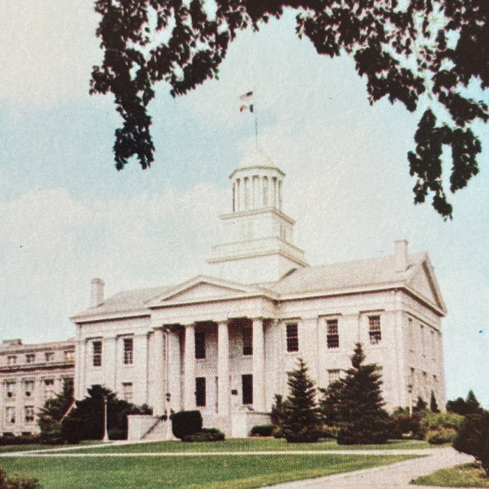 Vintage Postcard Lot State & Faith Old Capitol Iowa Little Brown Church Nashua