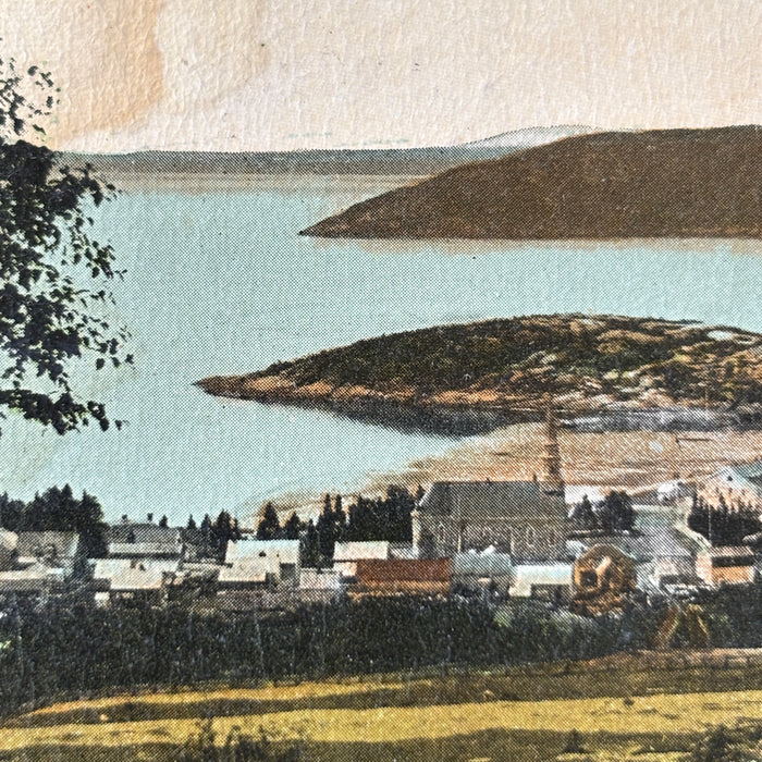 Antique Postcard 1911 Father Death Tadousac Quebec Canada Admiral Stamp to NH