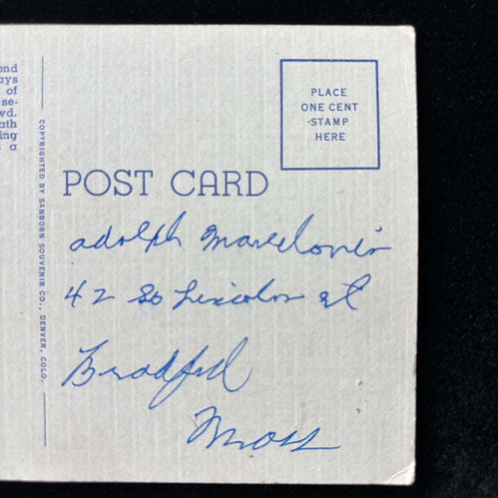Vintage Postcard 1930 Call of the Trail Poem Vagabond Lovers Rocky Mountains CO