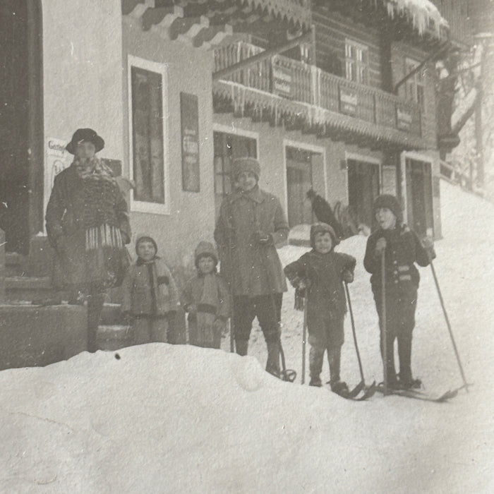 Vintage Postcard 1927 RPPC Ski Wölfelsgrund Silesia Germany Międzygórze Poland
