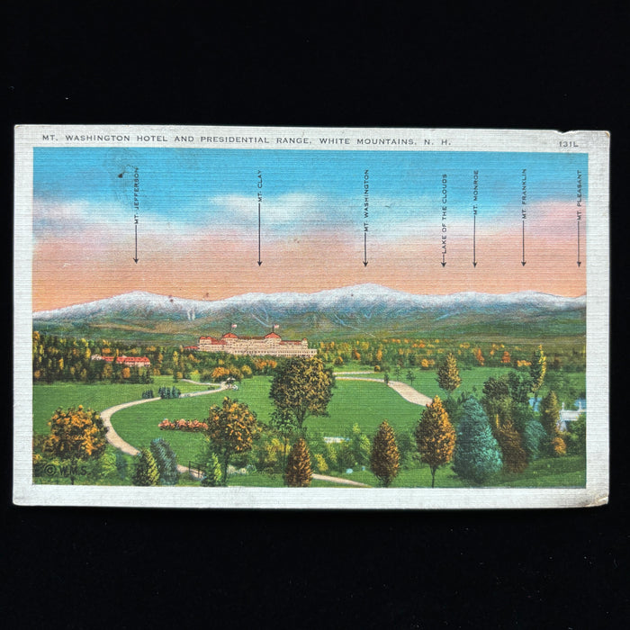 Vintage Postcard Lot New Hampshire White Mountain Old Man Franconia Notch Set 4
