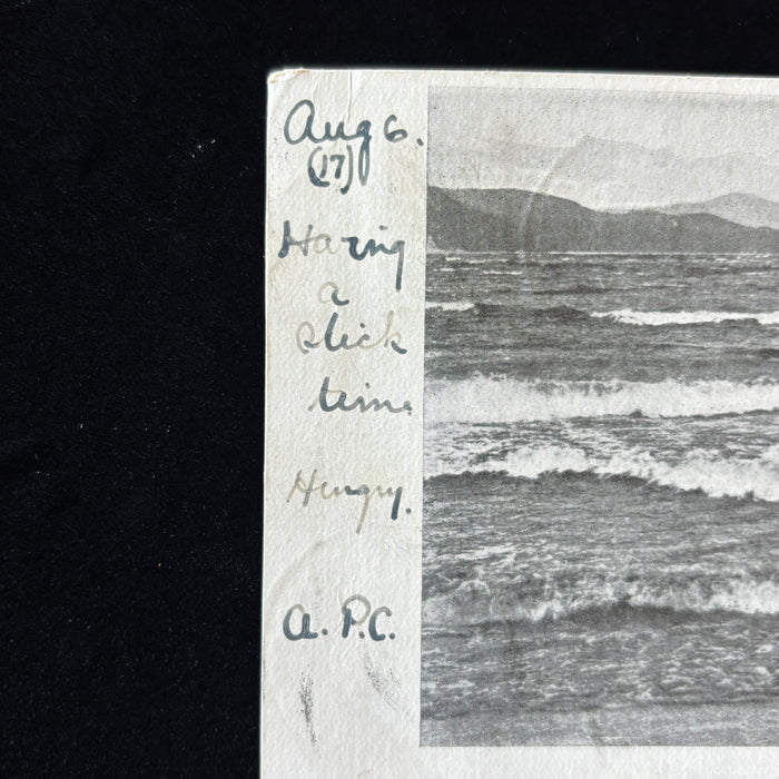Antique Postcard 1905 Slick Time Newfound Lake Bristol NH Crescent Beach