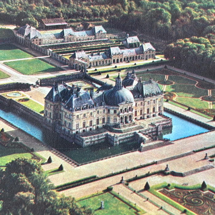 Vintage Postcard 1981 Aerial View Chateau De Vaux Vicomte France Maincy Traveler
