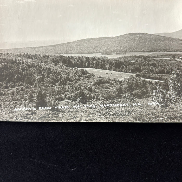 Vintage Postcard RPPC Northport Maine Knights Pond Mt Togo New England Nature