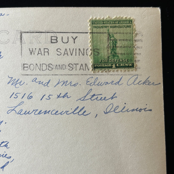 Vintage Postcard 1943 RPPC Seattle Washington Nurses Dorm Harborview Hospital