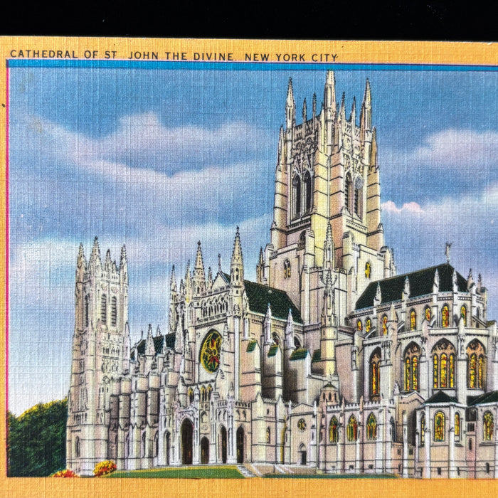 Vintage Postcard Lot St Patricks Cathedral St John Divine NYC Architecture Icon