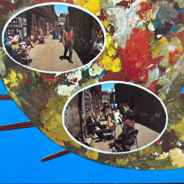 Vintage Postcard 1978 Deltiology Collector Montreal Canada Artist Palette Amable