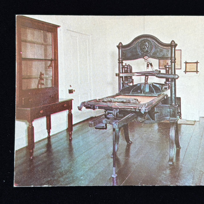 Vintage Postcard Washington Hand Press Newspaper Printing Arkansas Little Rock