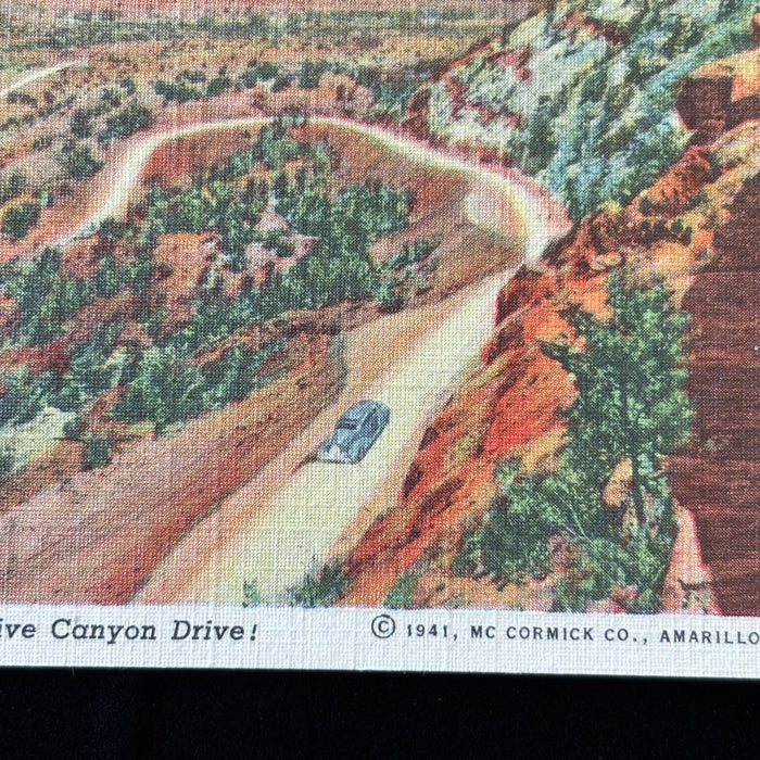 Vintage Postcard Lot Texas Blue Car Palo Duro State Park Mission San Antonio Set