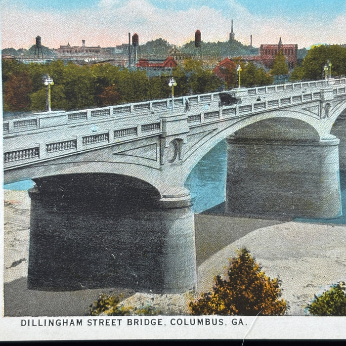 Vintage Postcard Lot Columbus Georgia Hospital Waverly Hotel Bridge Classic Cars