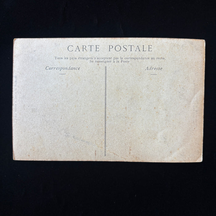 Antique Postcard 1900s RPPC Love Triangle Military Police French Humor Romance