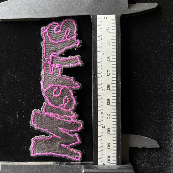 Vintage Patch Misfits Punk Rock Band Sew Logo Embroidered Purple Black
