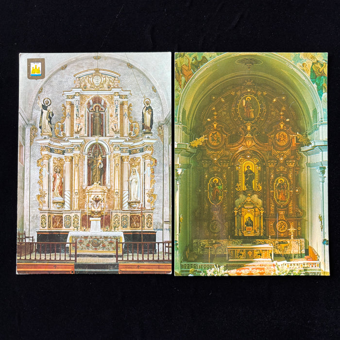 Vintage Postcard Lot Ibiza San Jose Benidorm San Jaime Altar Religious Spain