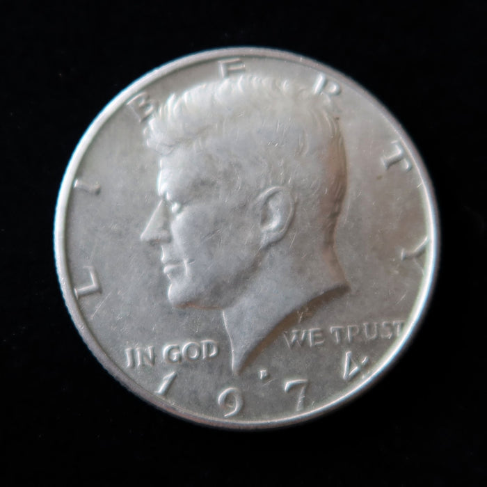Vintage Kennedy Half Dollar Lot of 4 Sequential 1971-74 Circulated Coin Set