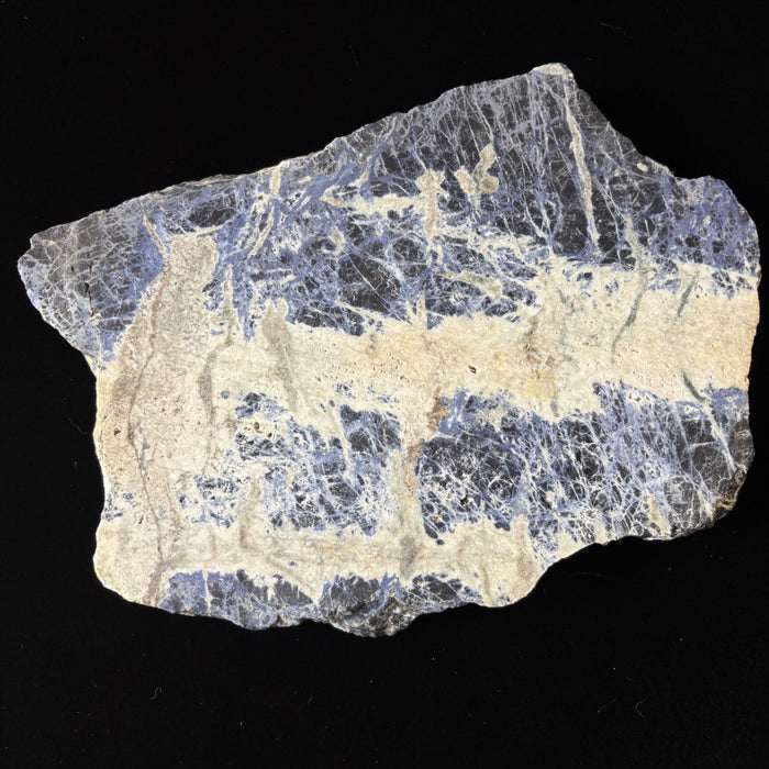 Sodalite Stone Blue White Crystal Thick Slab Charger 5lb