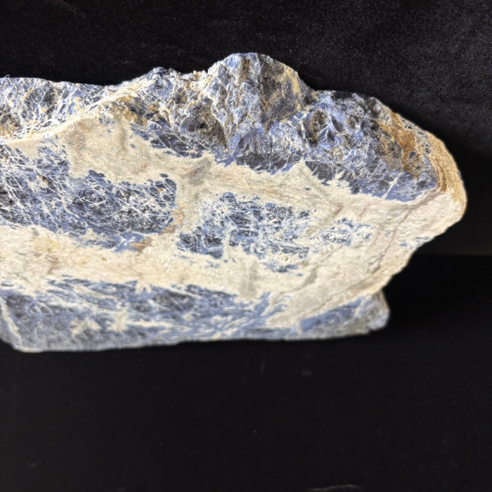 Sodalite Stone Blue White Crystal Thick Slab Charger 5lb