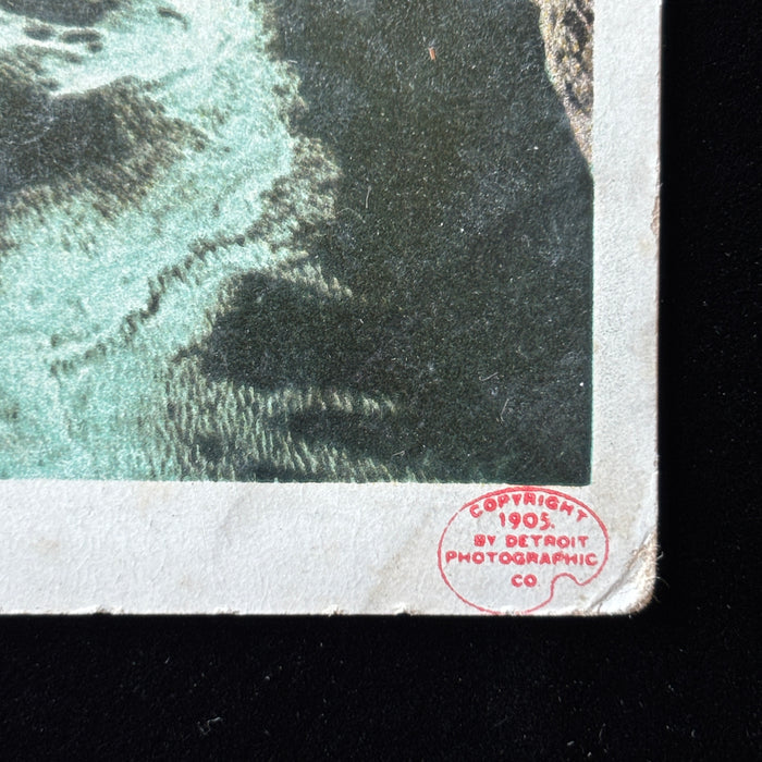 Antique Postcard 1907 Ausable Chasm NY Detroit Publishing Phostint River Gorge
