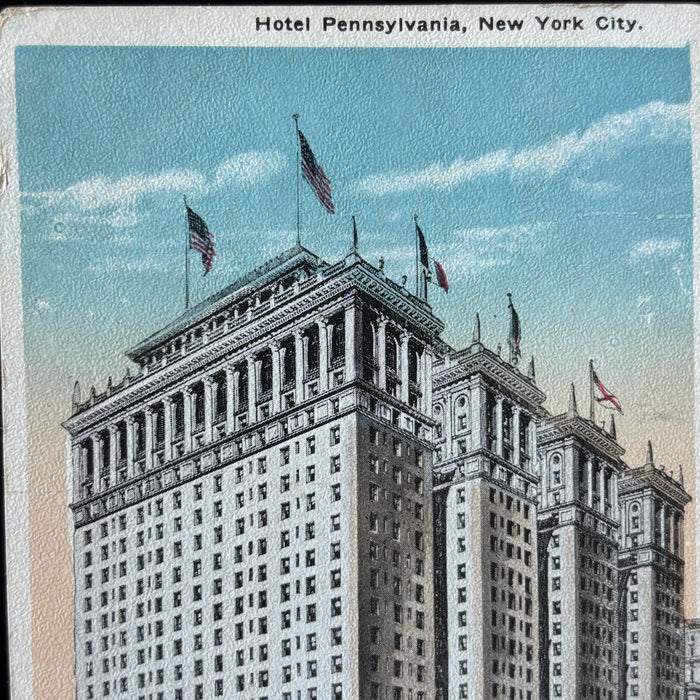 Vintage Postcard Lot New York City Architecture Rockefeller Hotel Pennsylvania